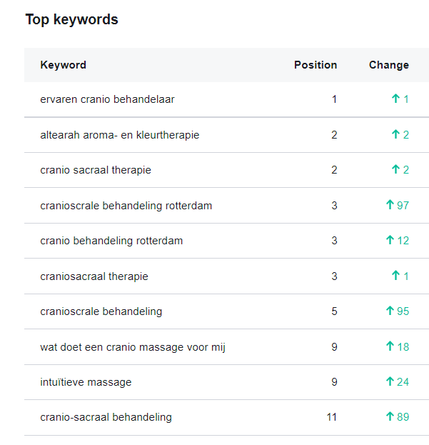 seo resultaat Femke 1